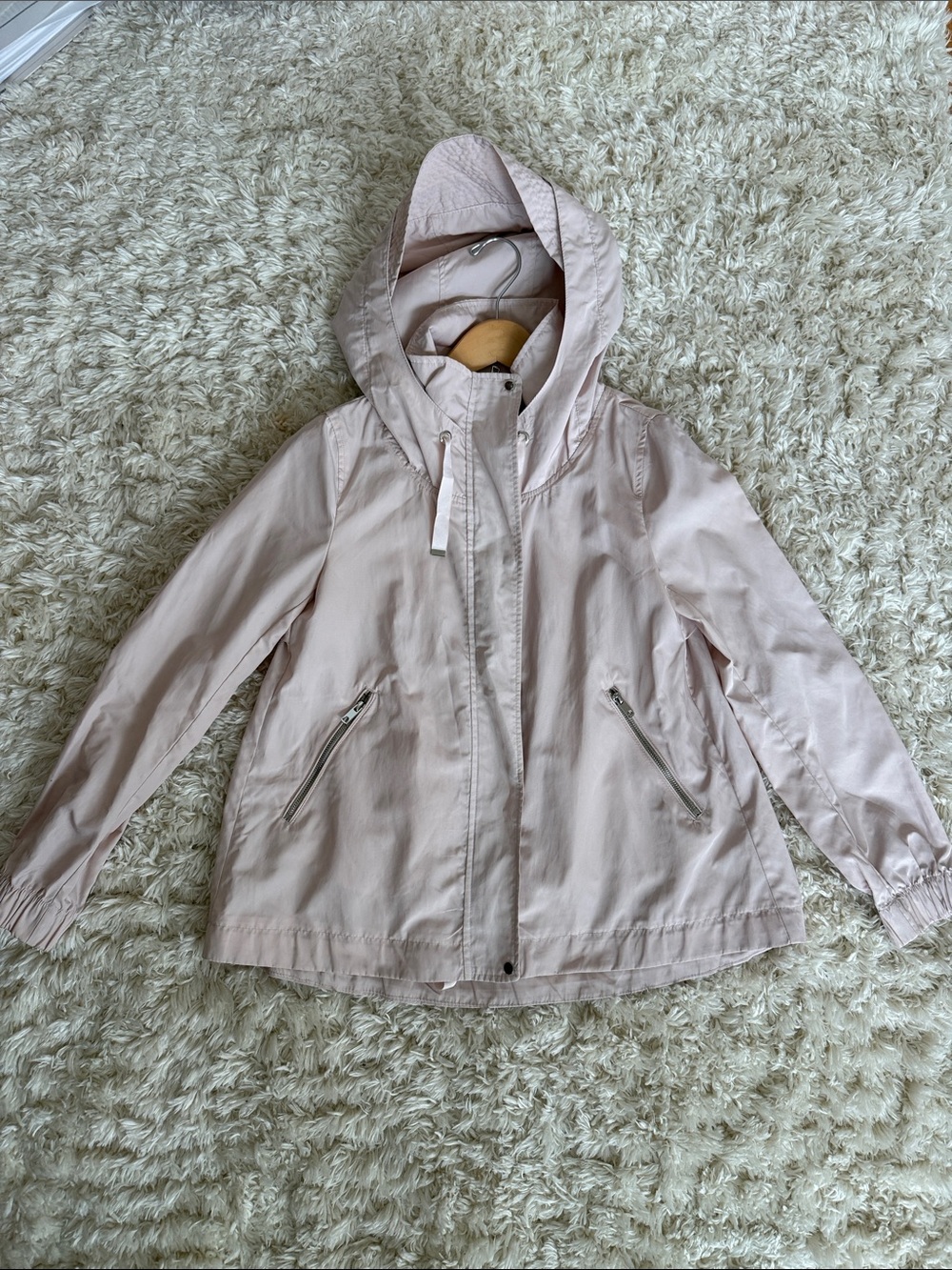Zara Basic Pale Pink Puffer Jacket